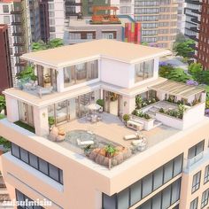 Cute House Modern, Sims 4 Base Game Loft House, Sims Luxury Apartment, Sims Penthouse Ideas, Sims 4 Circle House, Sims 4 City Living Penthouse, Sims 4 University House, Sims 4 Penthouse No Cc, 1 Torendi Tower Penthouse Sims 4 Layout