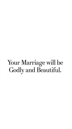 an advertisement with the words your marriage will be godly and beautiful