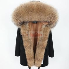 Store category Sign Up Now ! You may also like Women's Fluffy Large Real Raccoon Fur Coat Hooded Jacket Winter Warm Long Parka Product Description Item Description - Brand: 100% NEW and high quality - Fur: Large Real Raccoon fur (About 22-25cm, Removable ) - Lined: Faux fur (Removable) - Coat fabric: 100% Cotton - Clothes placket: Zipper - Size: S/M/L/XL/2XL - Quality: AAA - Package: 1*pcs Coat Notice: The sleeve is the thicked Cotton warm liner. When you pay, please tell me your favorite color Parka Jacket Women's, Raccoon Dog, Winter Fur Coats, Real Fur Coat, Fur Parka, Long Parka, Fur Coats Women, Hooded Parka, Womens Parka