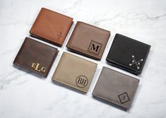 This wallet is an ideal memorable gift for Dads, boyfriends, or as a teen birthday gift. Customize it with his initials, name, or a meaningful message to create a unique keepsake that he will treasure for years to come. With ample space for cards, cash, and IDs, it combines practicality with elegance. Whether it's for Father's Day, a birthday, or just to show you care, our custom engraved wallet is a thoughtful and lasting gift. Order now to surprise him with a wallet that reflects his personali Personalized Wallet For Him, Bf Gift Ideas, Personalized Wallets, Wallets For Boys, Things For Him, Bf Gift, Hang Bag, Engraved Wallet, Bf Gifts