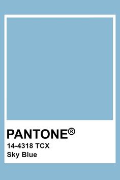 the pantone blue color is shown in this image