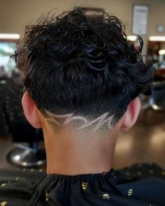 Curly Hair Taper, Caine Husky, Curly Hair Designs, Undercut Hair Designs, Haircut Designs For Men, Fade Haircut Designs, Taper Fade Short Hair, Hair Designs For Men, Fade Haircut Curly Hair