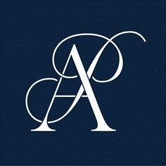 the letter a is made up of two overlapping circles and has an elegant, modern design