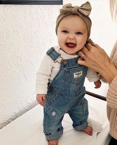 Everything Baby, Girls Summer Outfits, Baby Outfits, Denim Overalls, Fashion Kids, Outfits Ideas