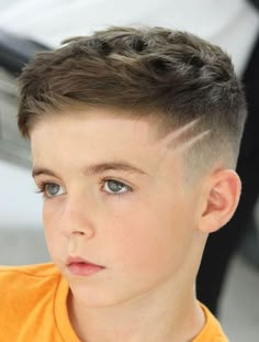 Trendy Boys Haircuts, Boys Fade Haircut, Kids Hairstyles Boys, Haircut Designs For Men, Boys Haircut Styles, Short Fade Haircut, Boy Haircuts Short, Toddler Haircuts