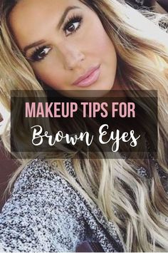 These are the best makeup tips if you have brown eyes! Best Eyeshadow For Brown Eyes, Makeup Tutorial Contouring, Makeup Ideas Blue Eyes, Unique Wedding Makeup, Makeup Ideas Blue, Eye Makeup Everyday, Beginner Makeup Tutorial, Homemade Lip Gloss, Hair Color For Brown Eyes