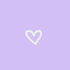 a white heart on a purple background