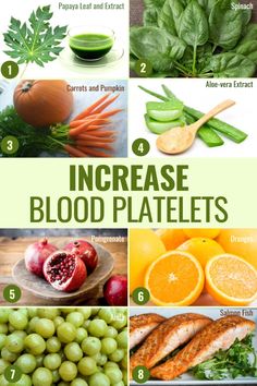 Foods that help increase platelets for people with dengue fever- 1. Foods rich in vitamin C 2. Foods rich in folate 3. Foods rich in vitamin A 4. Foods rich in vitamin B12 5. Foods rich in omega-3 fatty acids 6. Foods Rich in Antioxidants 7. Foods rich in anti-inflammatory substances 8. Whole grains 9. Foods Rich in Vitamin K Vitamin B 6 Foods, Vitamin B12 Foods, Health Living, Salmon Fish, Aloe Vera Extract, Vitamin K, Vitamin D, Fatty Acids, Winter Food