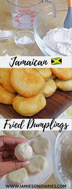 there are three different types of fried dumplings