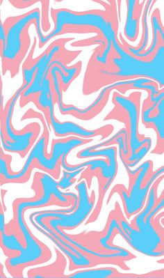 a blue and pink background with wavy lines