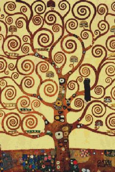 the tree of life is depicted in this mosaic art work, which depicts many different types of