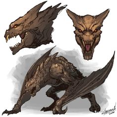 an image of some kind of creature that is in the style of godzillas and monsters