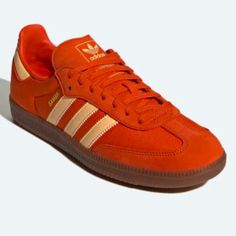 Send Offers. I May Accept. Brand New Never Worn Or Tried On 100% Authentic Straight From Adidas Fast Shipping Sambas Colorful, Orange Shoes, Adidas White, Shoes Adidas, Adidas Samba, White Adidas, Shoe Game, Mens Shoes Sneakers, Adidas Shoes