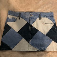 Super Cute, I Just Bought It In The Wrong Size And Forgot To Return. Purchased From Urban Outfitters. Blue Patchwork Mini Denim Skirt, Blue Patchwork Denim Mini Skirt, Blue Fitted Patchwork Mini Skirt, Fitted Blue Patchwork Mini Skirt, Fitted Blue Mini Skirt With Patchwork, Blue Fitted Mini Skirt With Patchwork, Casual Blue Patchwork Mini Skirt, Blue Patchwork Mini Skirt, Casual Patchwork Mini Skirt Bottoms