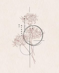 Minimalist Japanese Tattoo, Japan Tattoo Ideas, Higanbana Tattoo, Layered Tattoo, Japanese Inspired Tattoos, Saved Tattoo, Matching Couple Tattoos, Lily Tattoo, Cute Matching