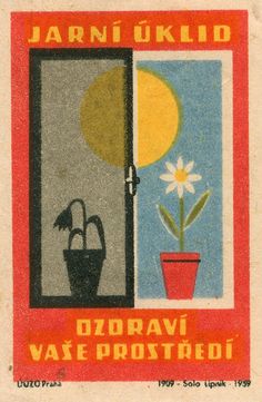 an old postcard with the words jarnukid on it and a potted plant