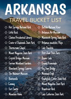 the best things to see in arkansa's travel bucket list