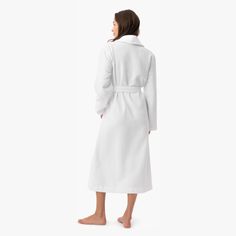 Inspired by the most luxurious spas, our Organic Waffle Terry Robe is the perfect post-shower treat. It has a classic textured waffle weave on the outside and a super-soft, absorbent terry on the inside. The robe features front pockets and an adjustable self-tie for easy wearing. Terry Robe, Lounge Robes, Wool Shop, Wool Throw, Sleepwear & Loungewear, Waffle Weave, Lounge Shorts, Wool Pillows, Drawstring Shorts