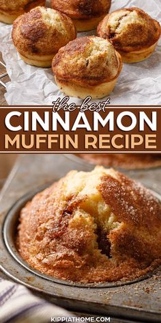 the best cinnamon muffin recipe is so easy to make and it's perfect for breakfast