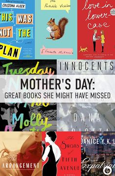 there are many different types of books on this page, including one that is for mother's day