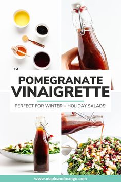 the recipe for pomegranate vinaigrette perfect for winter and holiday salads