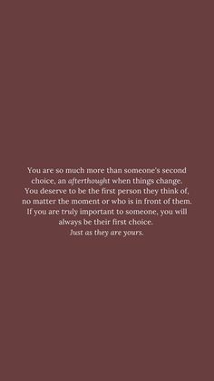 the quote you are so much more than someones second choice