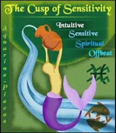 the cup of sersitivity includes an image of a mermaid holding a pitcher and fish