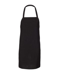 a black apron on a white background