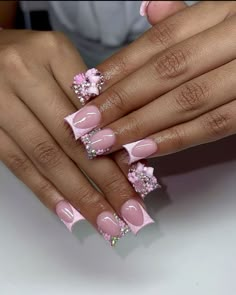 Junk Nails, Baby Pink Nails, Duck Nails, Simple Gel Nails, Girly Acrylic Nails, Exotic Nails, Nails Only