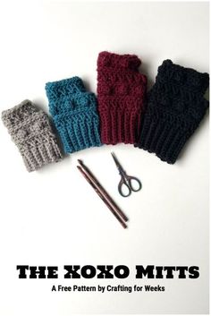 the koko mitts are knitted and ready to be sewn