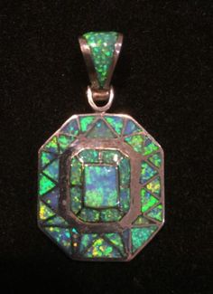 David R. Freeland Jr. Art Deco opal and sterling pendant Opal Art, Jr Art, Dragon Scales, Jewelry Opal, Royal Jewels, Necklace Box, Platinum Ring, Sterling Silver Cross