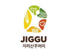 the logo for jiggu korean food and drink co, which is located in south korea