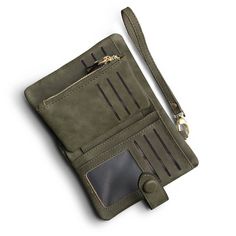 PRICES MAY VARY. ❤Functional design wallets for women :This TOPKULL ladies wallets have 16 card slots (including 1 ID window),1 full-length bill compartments,1 large capacity zipper pocket,1 small zipper pocket for coins, womens wallets with a wrist strap,holds all your stuffs easily. Ladies wallet Size: 5.31""L x 3.74""W x 1.18""H inches (13.5X9.5X3cm) ❤Wristlet wallet: This womens wallets small made of high quality soft PU Leather, trifold wallets for women durable and the touch feeling is ver White Wallets For Spring At Cheap Price, Women’s Leather Wallet, Small Leather Wallets For Women, Leather Wallet Women's, Women’s Wallet, Small Wallets For Women, Wallet Aesthetic, Minimal Leather Wallet, Wallets Women