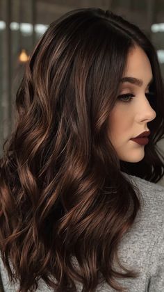 Fall hair colors dark Cherry Cola Balayage, Cola Hair Color, Hair Colors For Dark Hair, Fall Hair Colors Dark, Cherry Cola Hair Color, Cola Hair, Hair Colors Dark, Hair Color Fall, Cherry Cola Hair