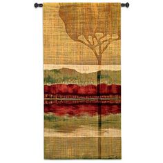 a wall hanging with a tree on it