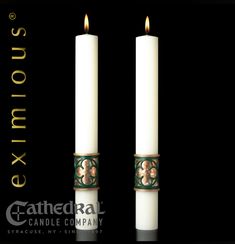 Complementing Altar Candle - Cathedral Candle - Christus Rex - 4 Sizes Altar Candles, Paschal Candle, Stained Glass Rose, Rose Window, Candle Altar, Candle Branding, 5 Gifts, Candle Box, Candle Companies