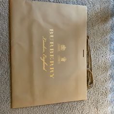 Very Big And Nice Shopping Bag From London Flagship Store Luxury Shopping Bags With Double Handles, Taupe Shopping Bag With Gold-tone Hardware, Luxury Baguette-shaped Shopping Bags, High-end Gold Shopping Bag, High-end Brown Shopping Bag, Burberry London, Flagship Store, Storage Organization, Burberry