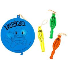 three different types of toys are shown in this image, including a frisbee and an ornament