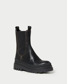 Carlota Black Chunky Lug Boot Chunky Boots Outfit, Cute Shoes Boots, Lug Boots, Lug Sole Boots, Walk In My Shoes, Sport Sandals, Chunky Boots, Lug Sole, Boots Outfit