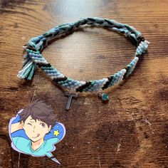 Handmade Toru Oikawa Charm Bracelet From Haikyuu! Charms Are Stainless Steel. Haikyuu Bracelet, Toru Oikawa, Hand Knotted Bracelet, Fendi Bracelet, Textured Bracelet, Chanel Bracelet, Jewelry Box Mirror, Arrow Bracelet, Plastic Bangles