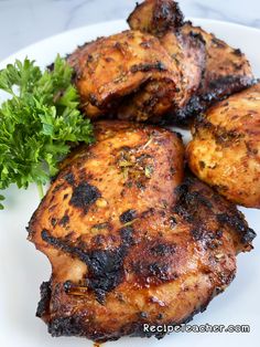 Unbelievably tender, juicy and delicious boneless, skinless chicken thighs made to perfection in your air fryer. With honey, mustard, garlic and a savory seasoning mix, these are a winner! Air Fryer Recipes Chicken Thighs, Air Fryer Fried Chicken, Air Fryer Chicken Thighs, Air Fryer Oven Recipes, Air Fry Recipes, Air Fryer Recipes Chicken, Boneless Skinless Chicken Thighs, Air Fryer Dinner Recipes, Skinless Chicken Thighs