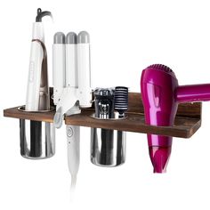 PRICES MAY VARY. Wall Mount & Space Saving: Our wall mounted appliance holder allows your hair product tools easy to remove and place. Just screw the bracket into the wall, makes it a perfect hair salon station equipment to clear up your counter top space. A convenient way to save more space for the bathroom and make the bathroom look neater. Large Capacity & Keep Tidy: Our wooden bathroom wall mounted organizer is compatible with most types and sizes of hair products, helps keep all your hair c Wooden Bathroom Wall, Bathroom Wall Organizer, Industrial Bathroom Accessories, Hair Salon Stations, Wall Mounted Organizer, Blow Dryer Brush, Hair Stations, Hair Tool Organizer, Salon Stations