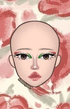 Mes patrio, idea de maquillaje fiestas patrias 🇲🇽 Hispanic Heritage Month Makeup, 16 De Septiembre Makeup Ideas, Mexican Makeup, Drag Make-up, Face Charts, Makeup Icons, Cute Eye Makeup, Makeup Face Charts, Face Chart