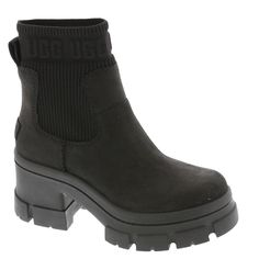 PRICES MAY VARY. Waterproof leather or suede upper with gore Lightweight rubber outsole with EVA fill Textile and microfiber lining Synthetic sockliner & Foam footbed 5.5” shaft height / 2” platform height / 3” heel height Casual Outfits For Teachers, Uggs Platform, Glow Shoes, Outfits For Teachers, Barn Boots, Platform Boots Black, Random Clothing, Womens Fashion Casual Outfits, Boots Chelsea