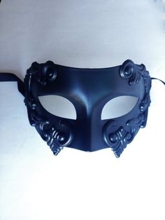 Mens masquerade mask Colombina mask style Mens Venetian Masquerade Mask Roman Gladiator Masks for Ma Black Medieval Masquerade Mask, Medieval Black Masquerade Mask, Medieval Style Black Masquerade Mask, Medieval Black Costume Mask, Gothic Full Face Masquerade Masks, Medieval Black Mask For Costume, Medieval Black Mask For Masquerade, Gothic Full Face Mask For Masquerade, Gothic Full Face Masks And Prosthetics For Masquerade