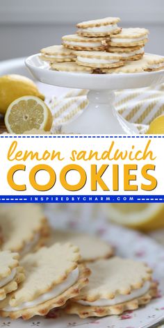 Don't miss out on one of the best summer desserts! Your Labor Day party food ideas must have this thin lemon cookie recipe. Everyone will love these Lemon Sandwich Cookies with Lemon Cream Filling! Lemon Sandwich Cookies, Lemon Cream Filling, Lemon Sandwich, Cookies With Lemon, Dessert Easter, Cookies Box, Lemon Cookies Recipes, Sandwich Cookie, Lemon Dessert