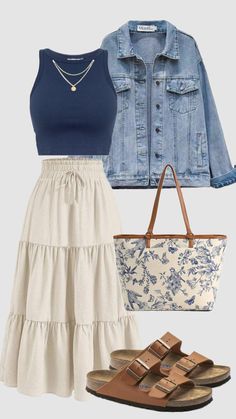 25+Stunning Spring & Summer 2024 Outfits Modesty Outfits, Modest Summer, Cute Modest Outfits, 2024 Outfits, Modest Summer Outfits, Everyday Fashion Outfits, Easy Trendy Outfits