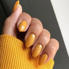 14 Fall Nail Colors for Fair Skin Tones - That are Warm & Cozy - Season Nails, Yellow Nail Art, Yellow Nails Design, Bridal Nail Art, Winter Nails Acrylic, Nail Colours, Thanksgiving Nails, Designs Nail, Colorful Nail Designs