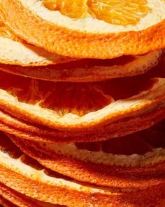 orange slices stacked on top of each other