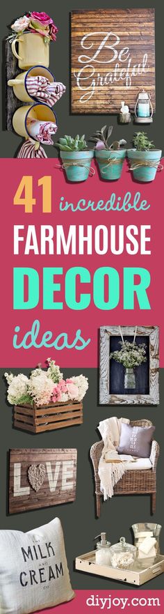 farmhouse decor ideas that are easy to make